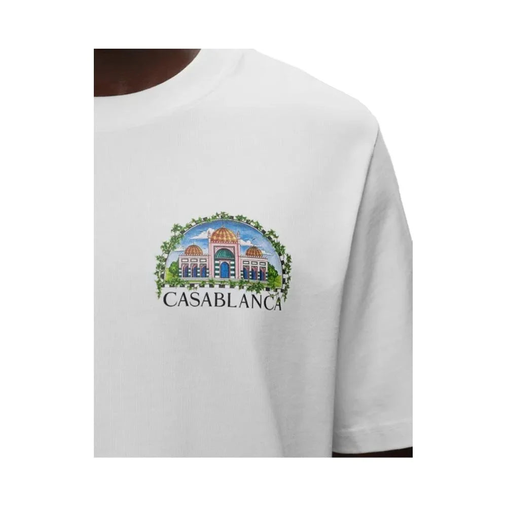 Casablanca White Cotton T-Shirt