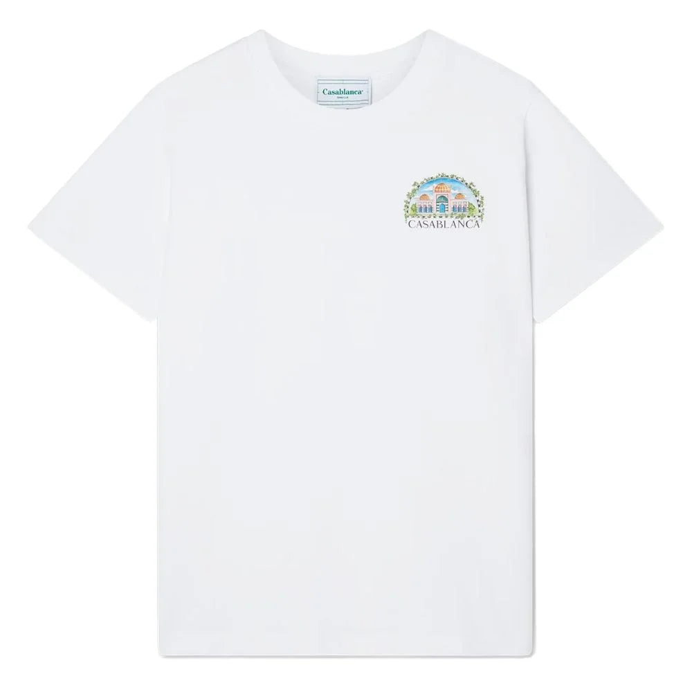 Casablanca White Cotton T-Shirt