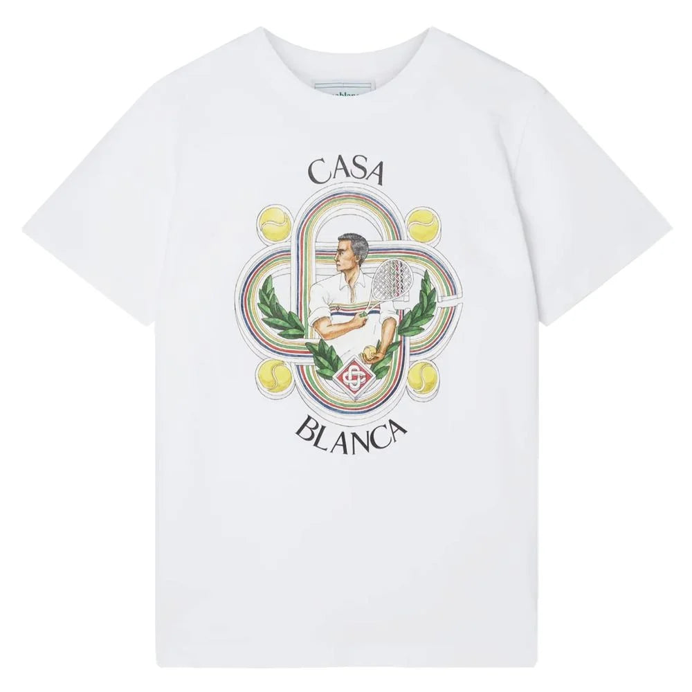 Casablanca White Cotton T-Shirt