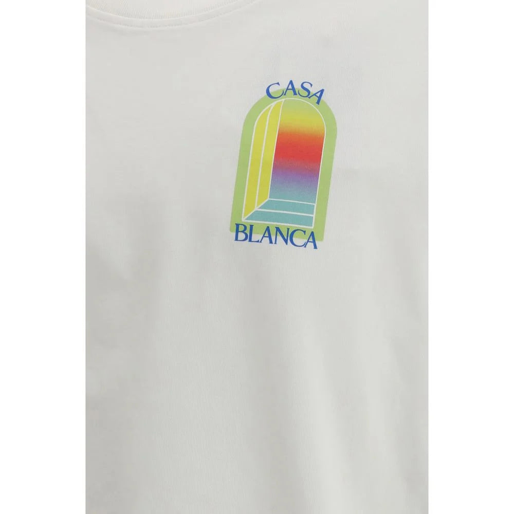 Casablanca White Cotton T-Shirt
