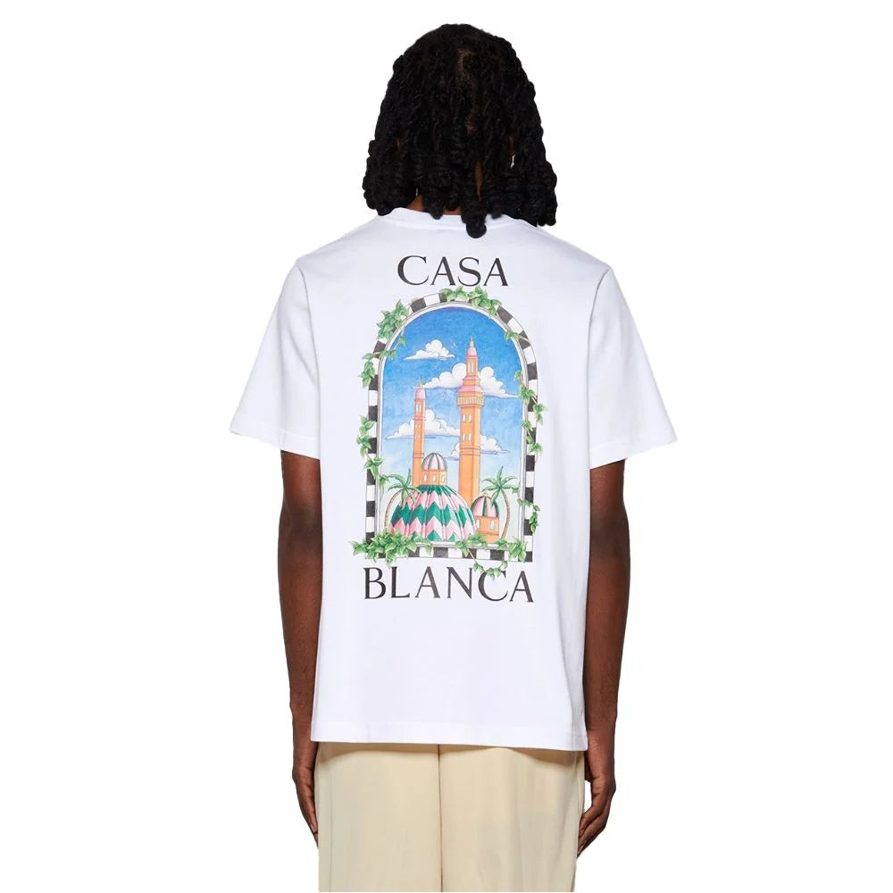 Casablanca White Cotton T-Shirt
