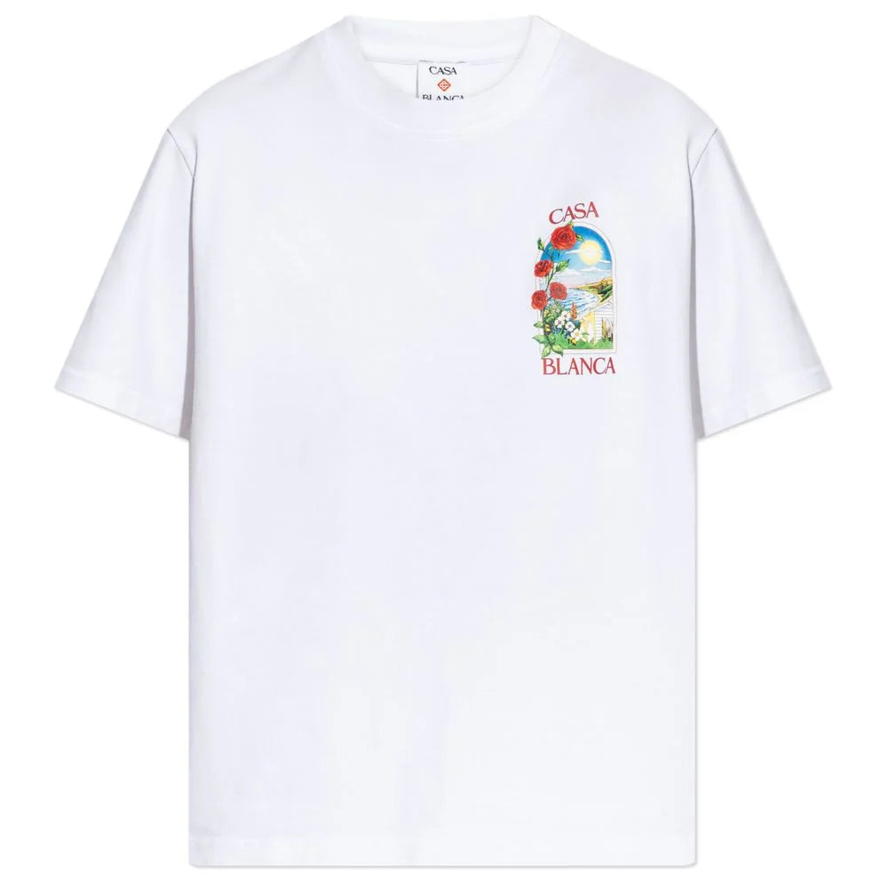 Casablanca White Cotton T-Shirt