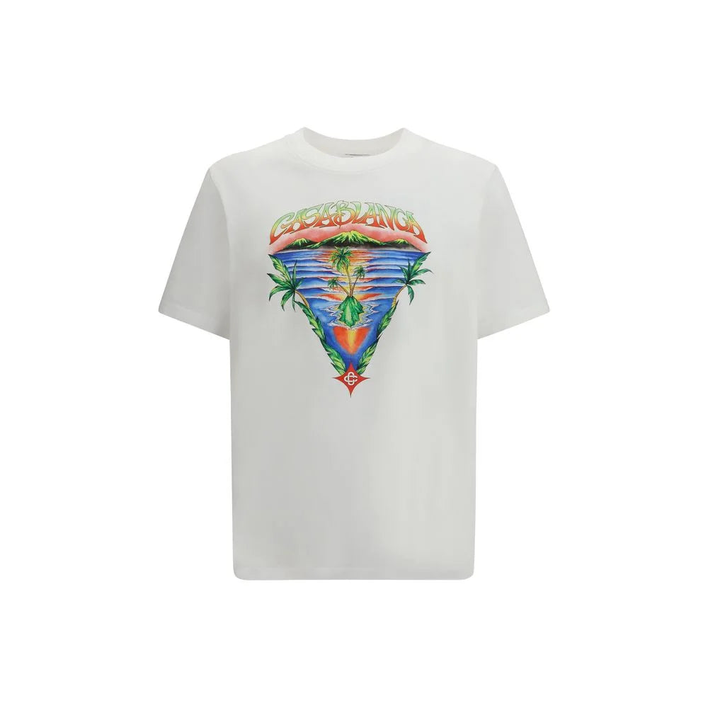 Casablanca White Cotton T-Shirt