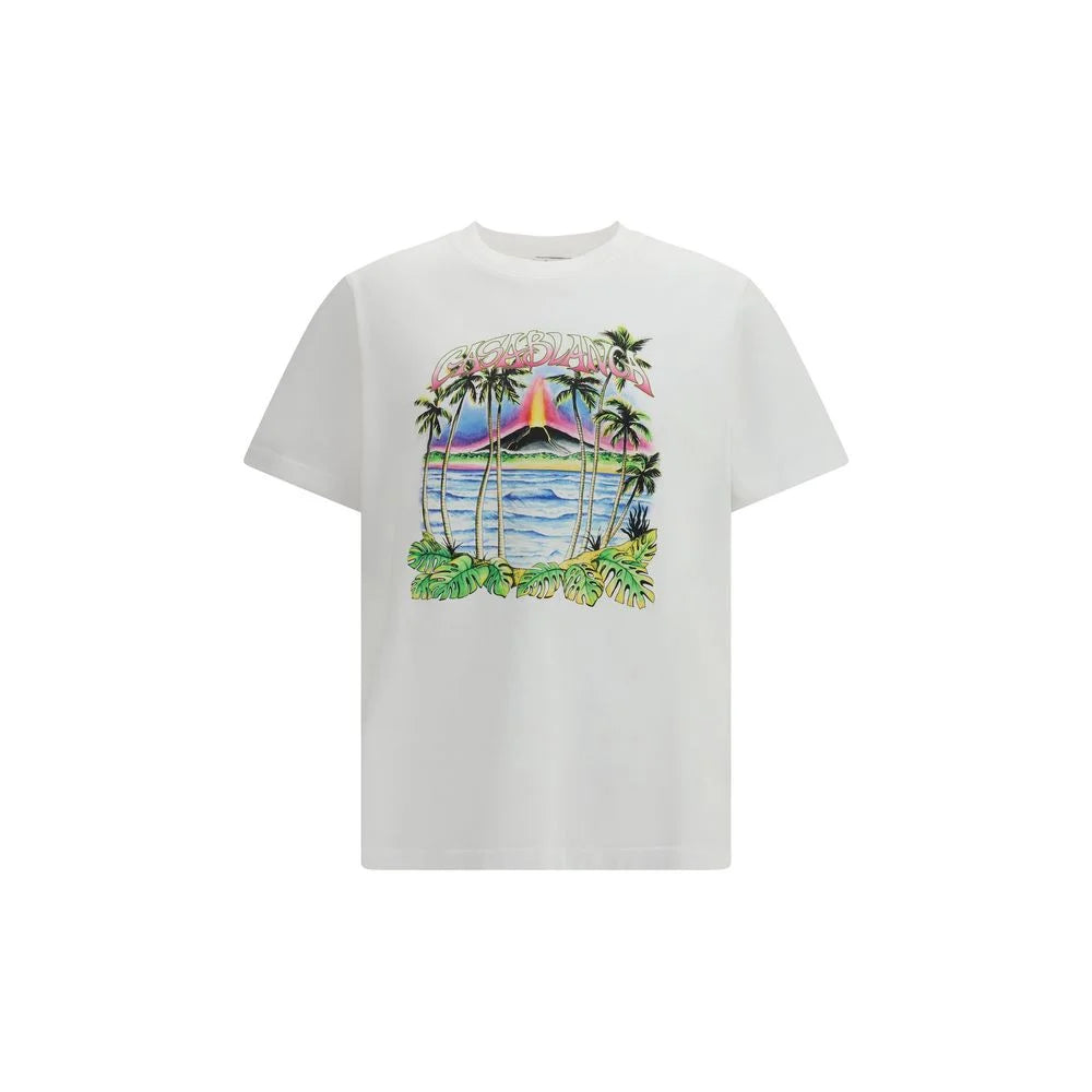 Casablanca White Cotton T-Shirt