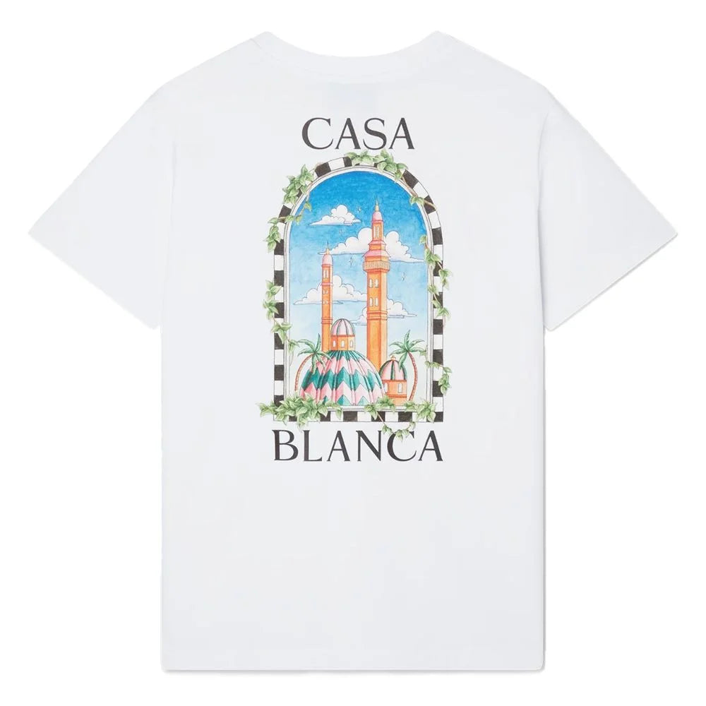 Casablanca White Cotton T-Shirt