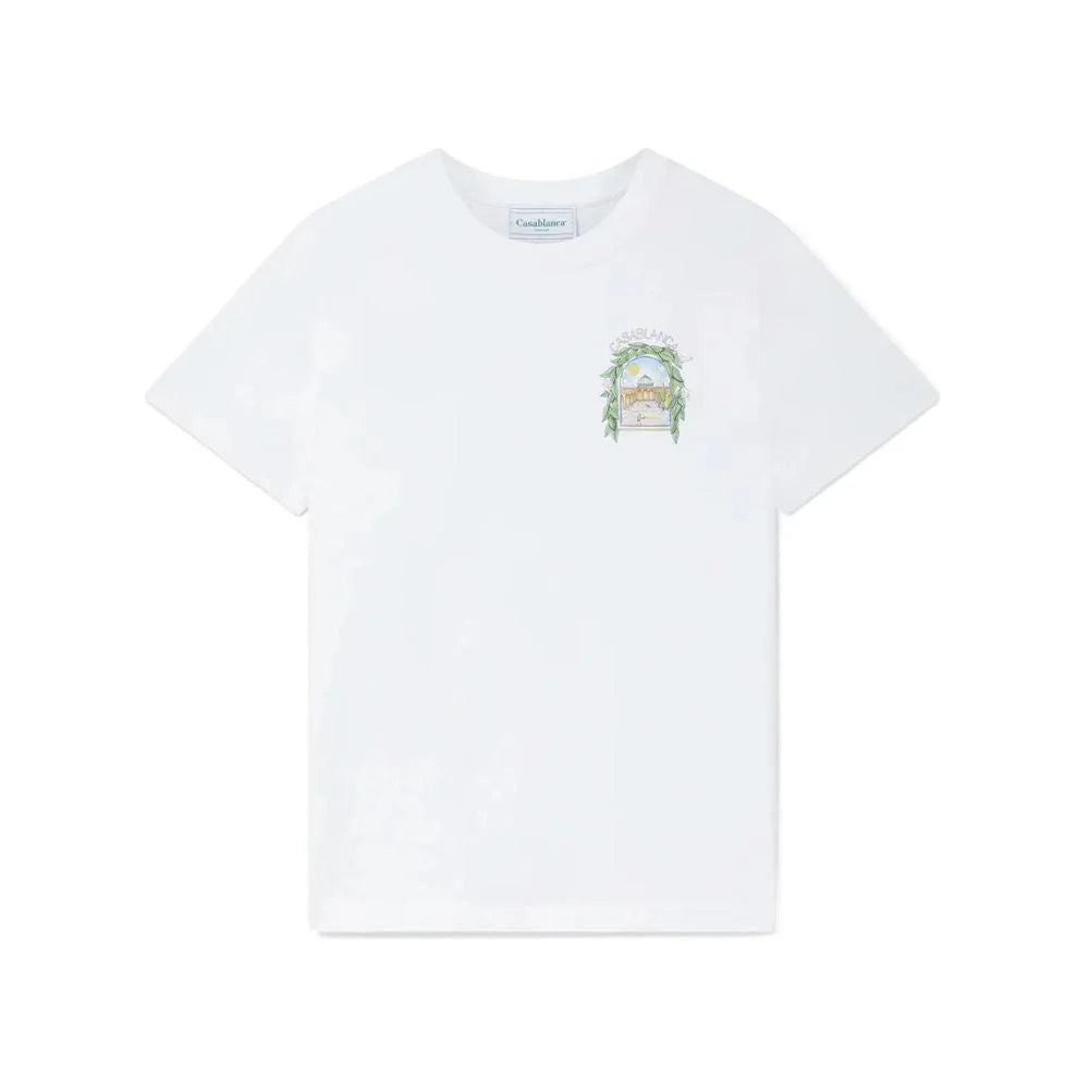 Casablanca White Cotton T-Shirt