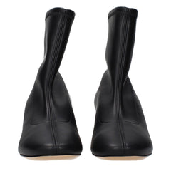 Casadei Black Leather Ankle Boots