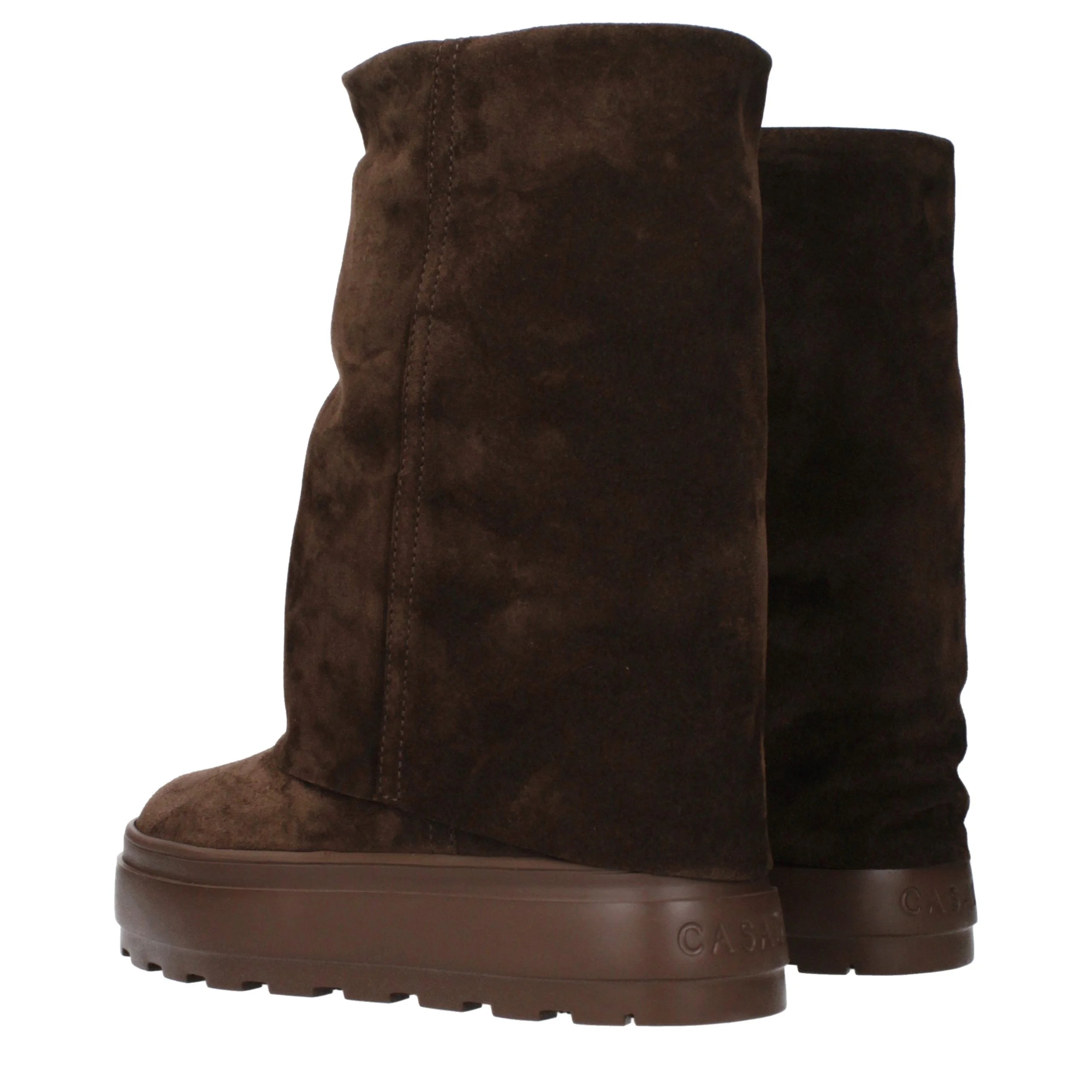 Botas de tobillo de cuero marrón Casadei - EU37.5/US7.5