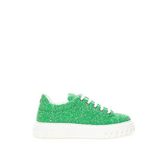 Casadei Emerald Elegance Leather Sneakers - EU41/US11