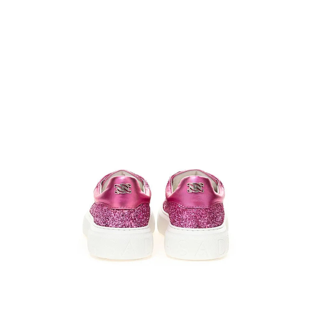 Casadei Fuchsia Elegance Leather Sneakers - EU35/US5 - Sneakers