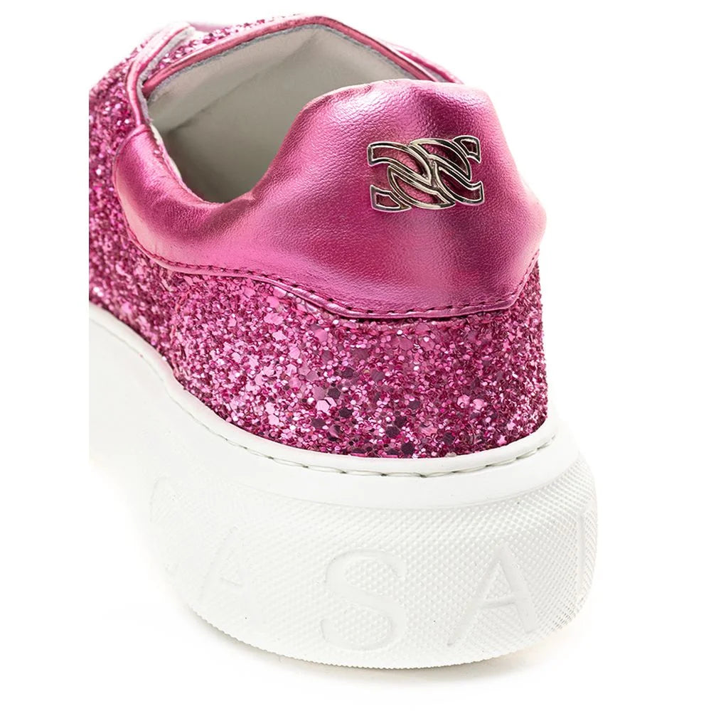 Sneakersy Casadei Fuksja Elegance Skóra - EU35/US5