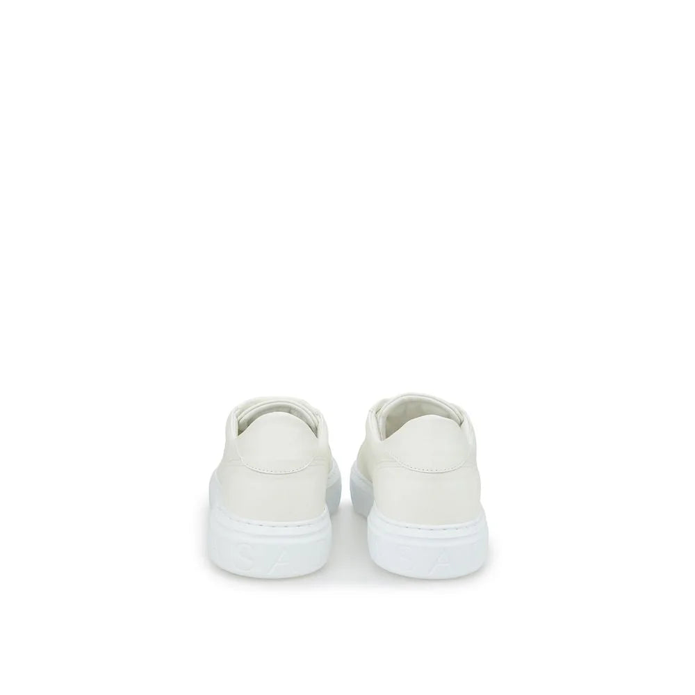 Casadei Sleek White Leather Sneakers - EU40/US10 - Sneakers