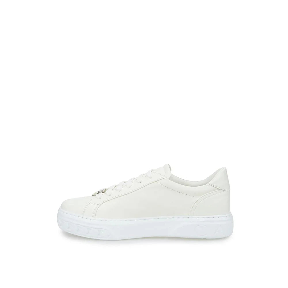 Casadei Sleek White Leather Sneakers - EU40/US10 - Sneakers