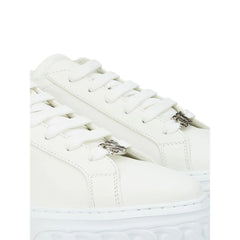 Casadei Sleek White Leather Sneakers - EU40/US10 - Sneakers