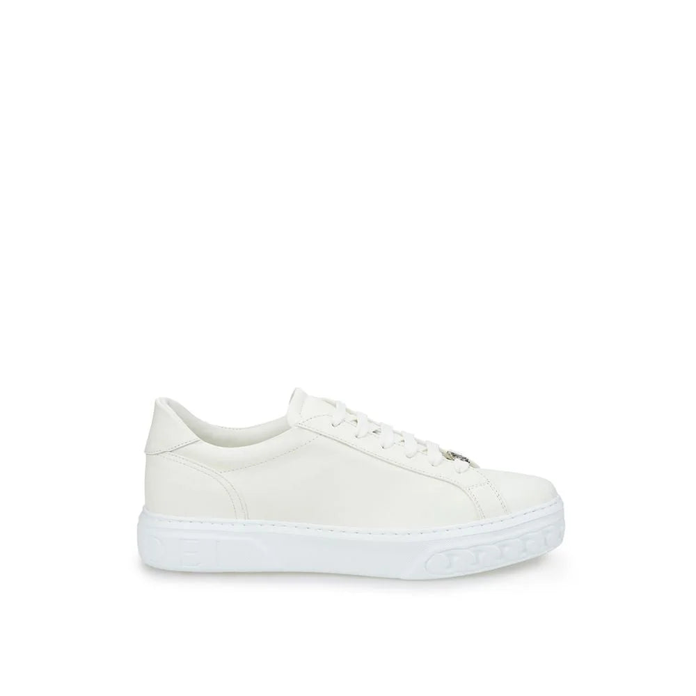 Casadei Sleek White Leather Sneakers - EU40/US10 - Sneakers