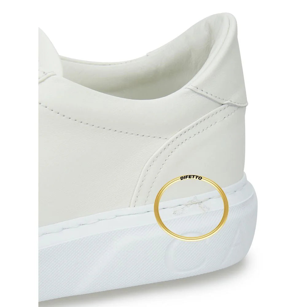Casadei Sleek White Leather Sneakers - EU40/US10 - Sneakers
