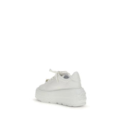 Casadei White Rubber Platform Sneakers