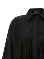 CATALINA Black Polyester Short Dress