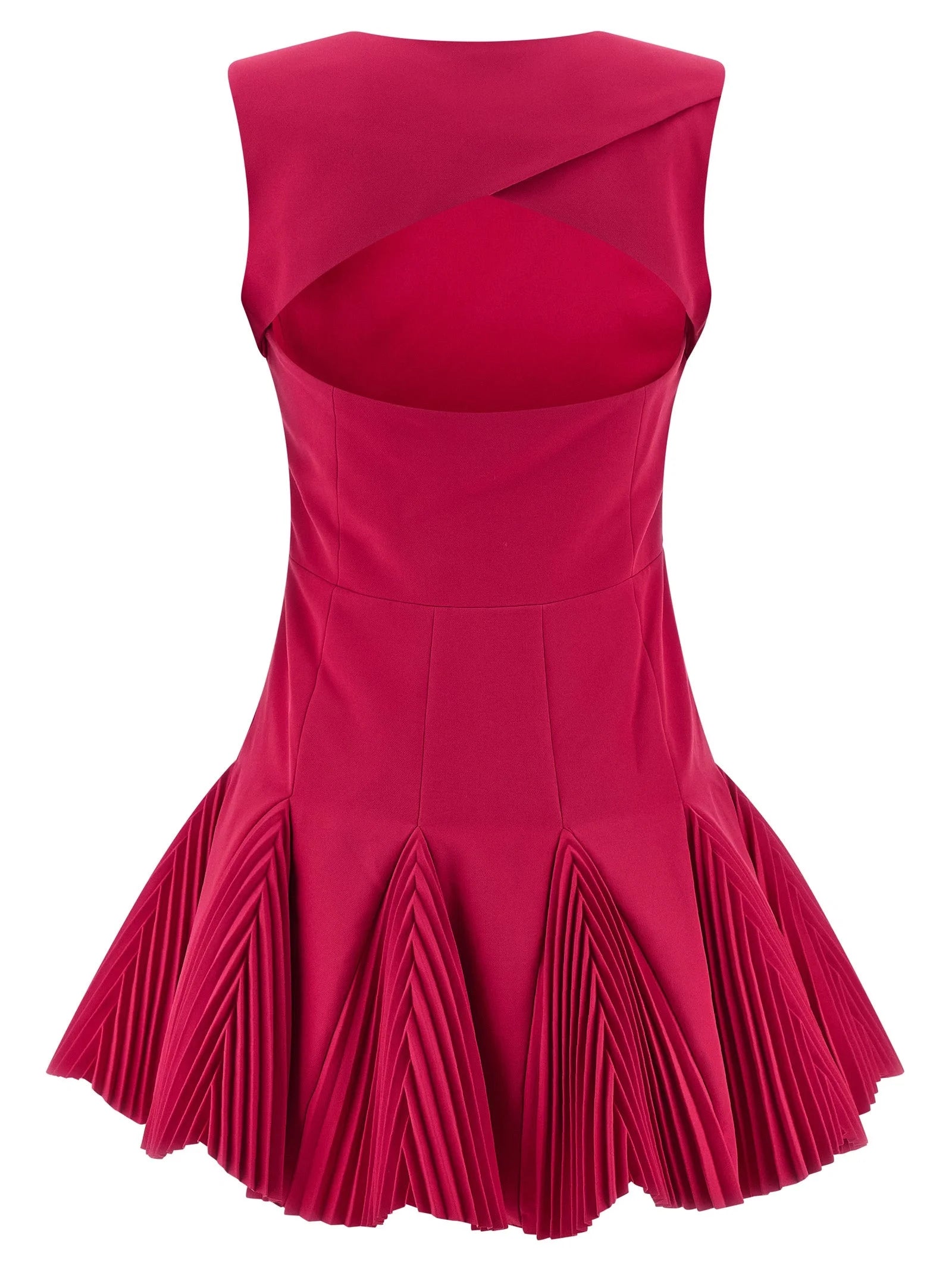 CATALINA Fuchsia Polyester Short Dress