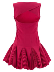 CATALINA Fuchsia Polyester Short Dress