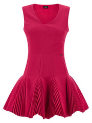 CATALINA Fuchsia Polyester Short Dress