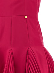 CATALINA Fuchsia Polyester Short Dress