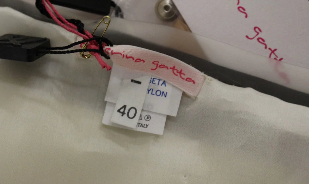 Caterina Gatta Beige Floral Print Silk Mini Skirt - IT40|S - Skirts