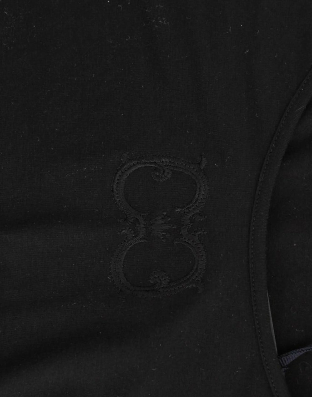 Cavalli Black Cotton Top - Tank Tops