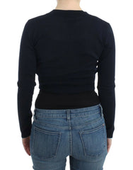 Cavalli Black cropped wool cardigan - Cardigans