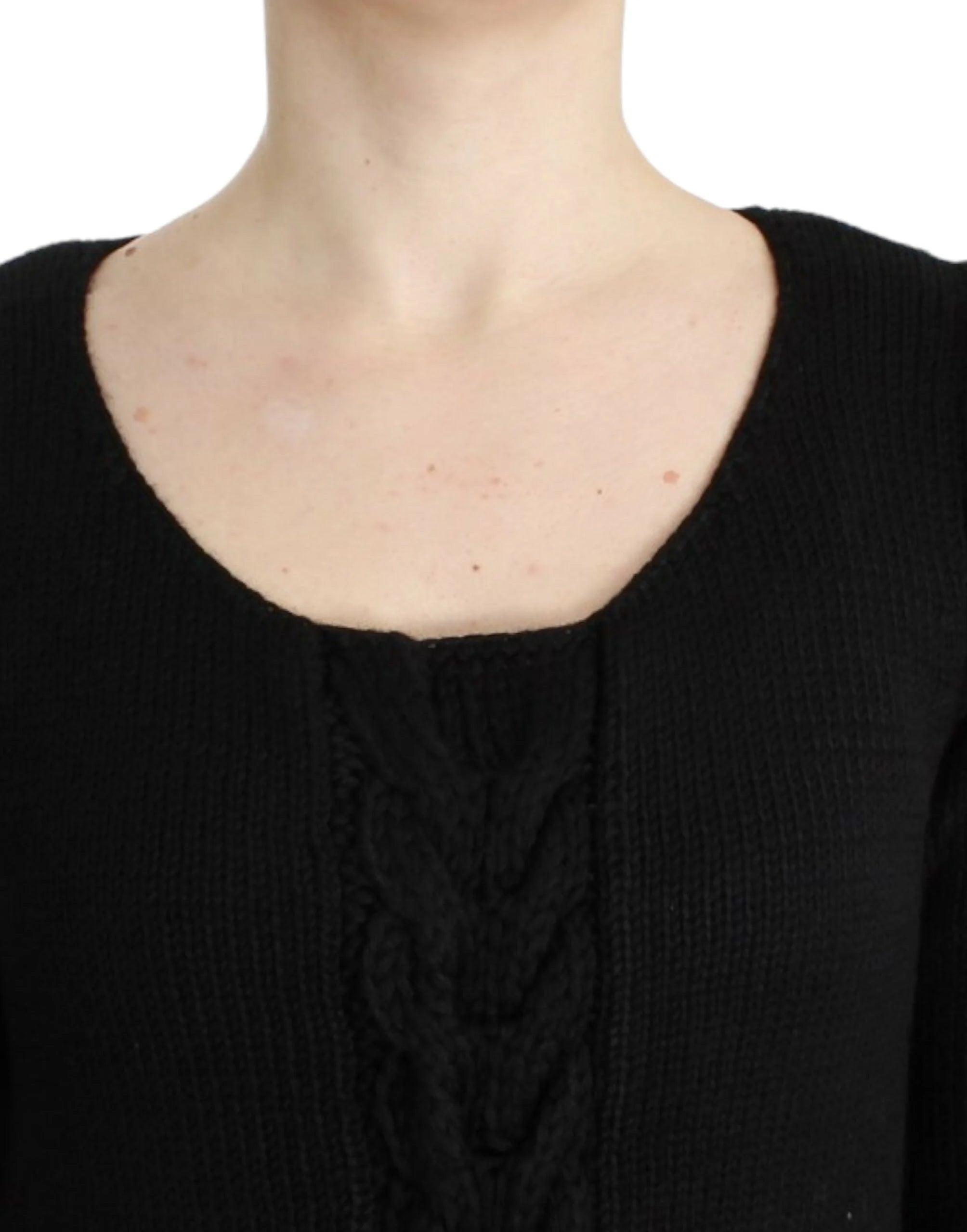 Cavalli Black knitted wool sweater - Sweaters
