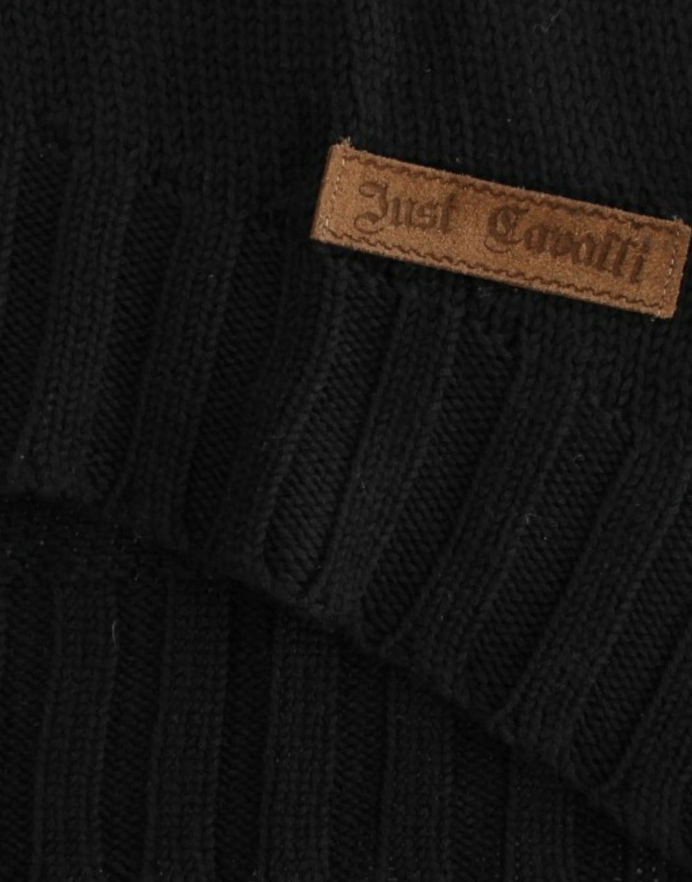 Cavalli Black knitted wool sweater - Sweaters