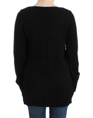 Cavalli Black knitted wool sweater - Sweaters