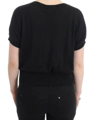 Cavalli Black short sleeved jumper - IT48|XXL - Sweaters