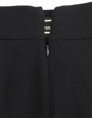 Cavalli Black wool pencil skirt - Skirts