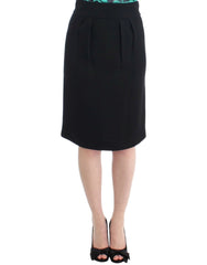 Cavalli Black wool pencil skirt - Skirts