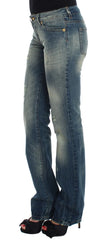 Cavalli Blue Cotton Low Waist Jeans - W26 - Jeans