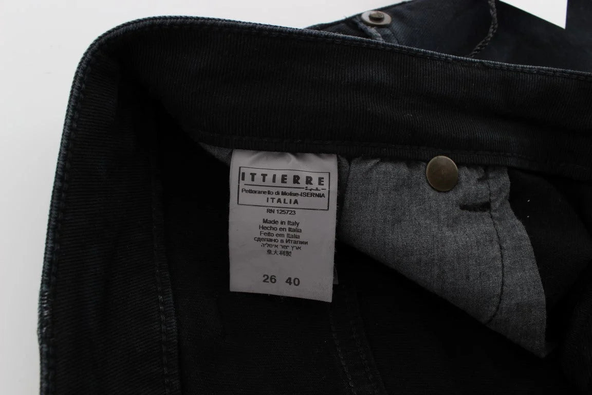 Cavalli Blue Cotton Stretch Baggy Relax Jeans - W26 - Jeans