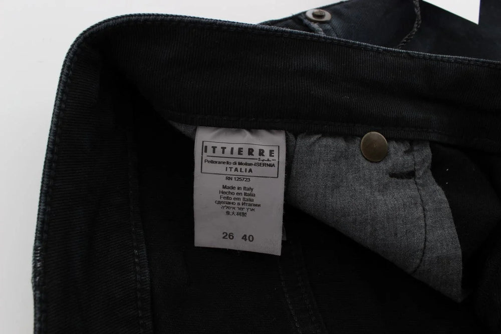 Cavalli Blue Cotton Stretch Baggy Relax Jeans - W26 - Jeans