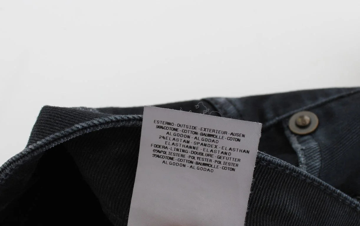 Cavalli Blue Cotton Stretch Baggy Relax Jeans - W26 - Jeans