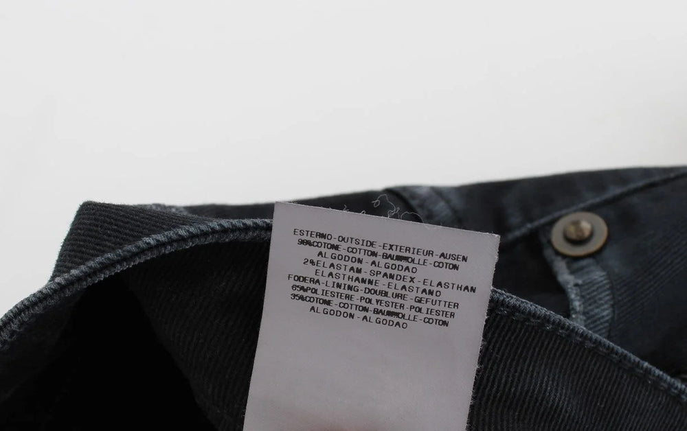 Cavalli Blue Cotton Stretch Baggy Relax Jeans - W26 - Jeans