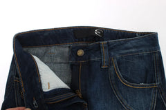 Cavalli Blue Cotton Stretch Low Waist Jeans - W26 - Jeans
