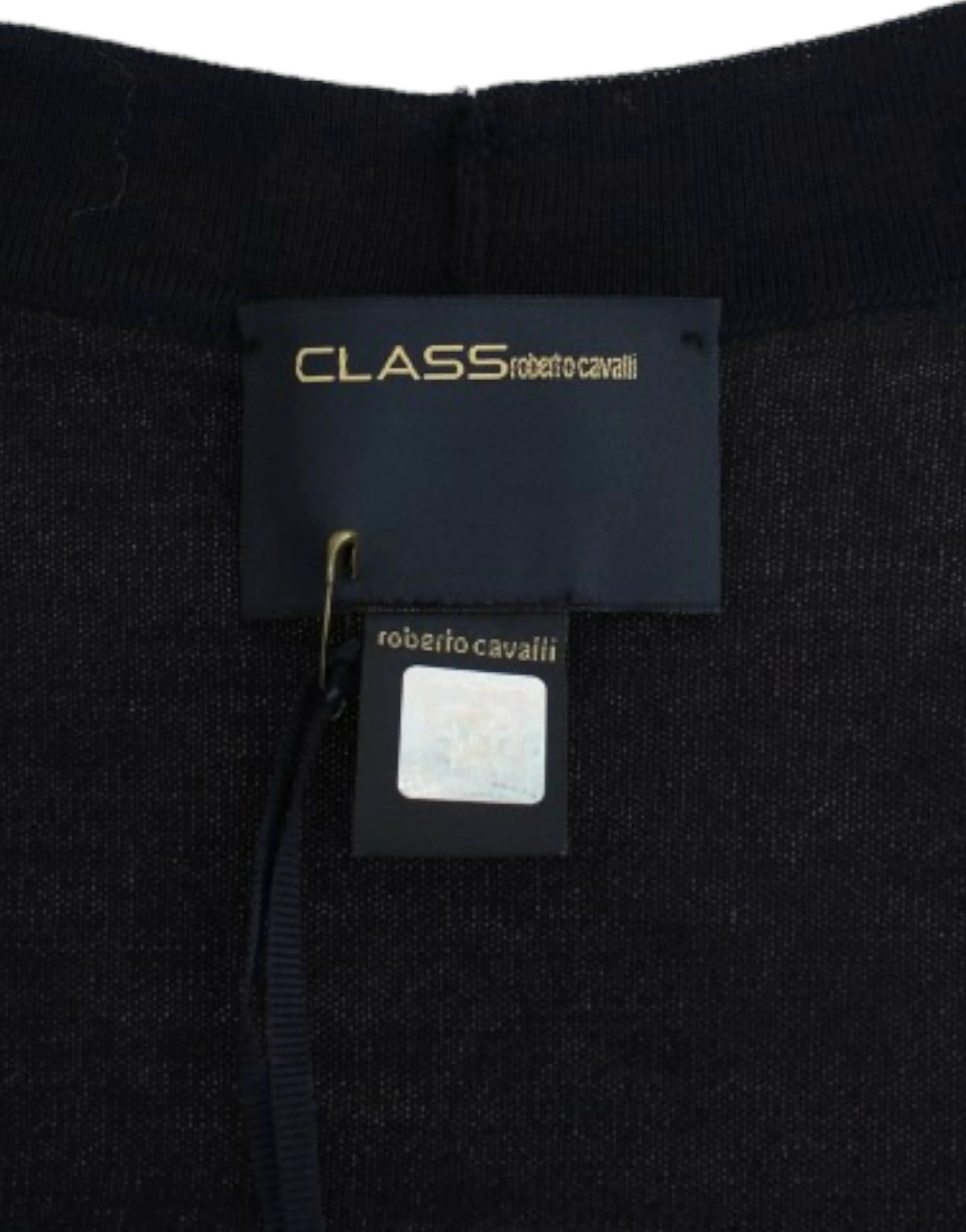 Cavalli Blue cropped wool cardigan - IT46|XL - Cardigans