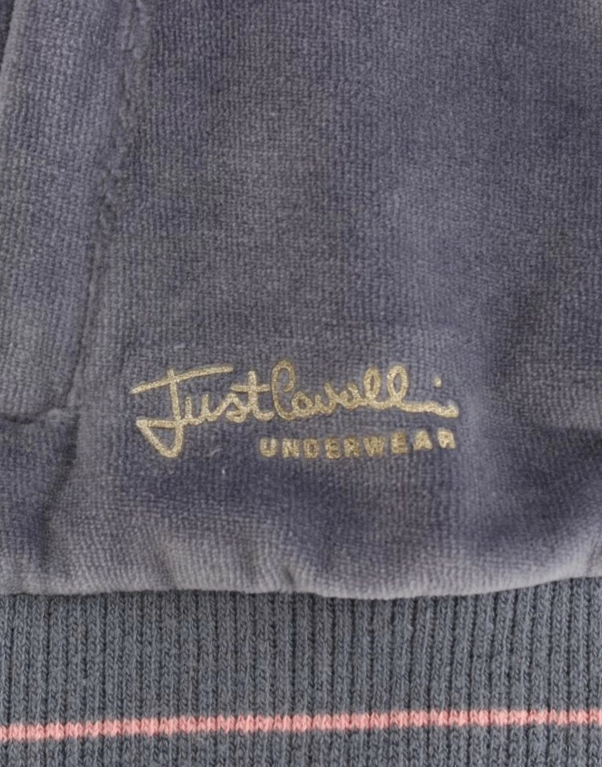 Cavalli Blue velvet zipup sweater - Cardigans