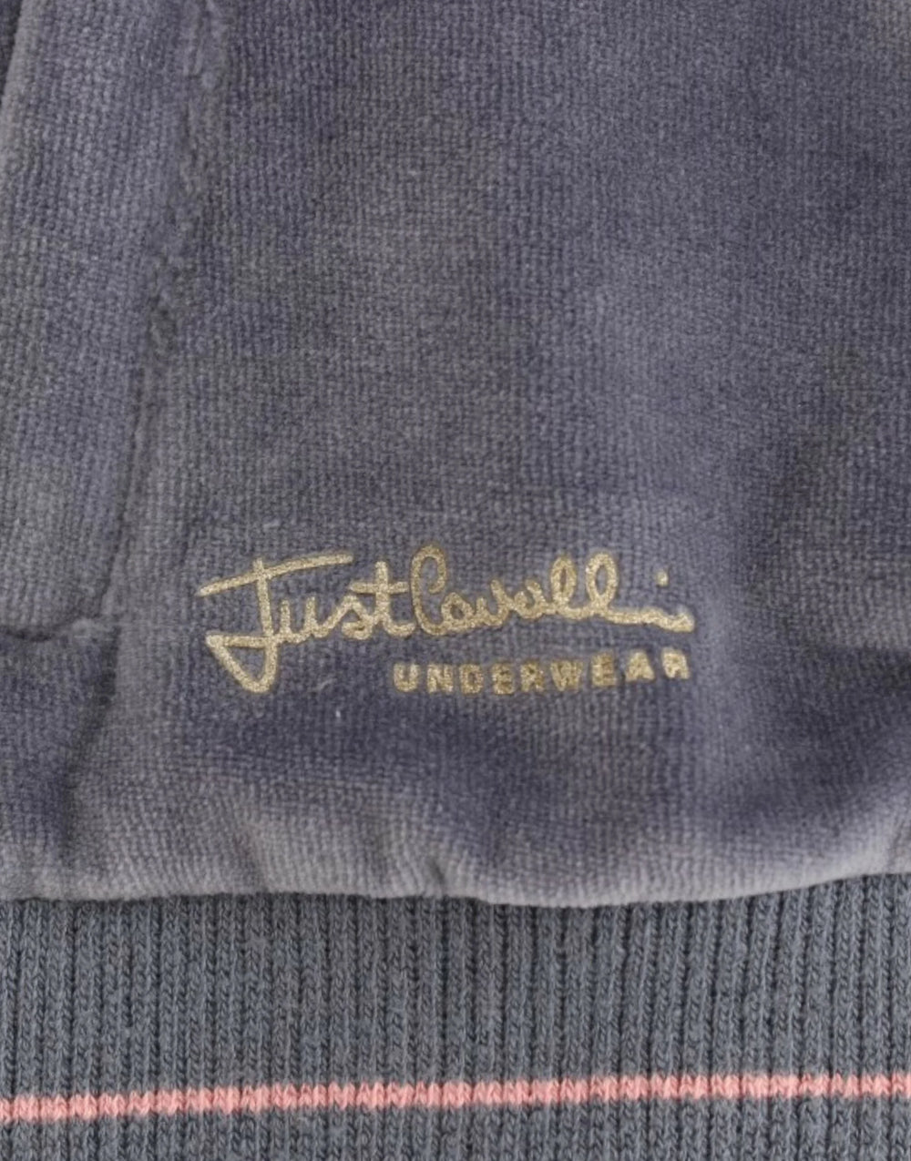 Cavalli Blue velvet zipup sweater - Cardigans