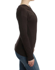 Cavalli Brown knitted wool sweater - Sweaters