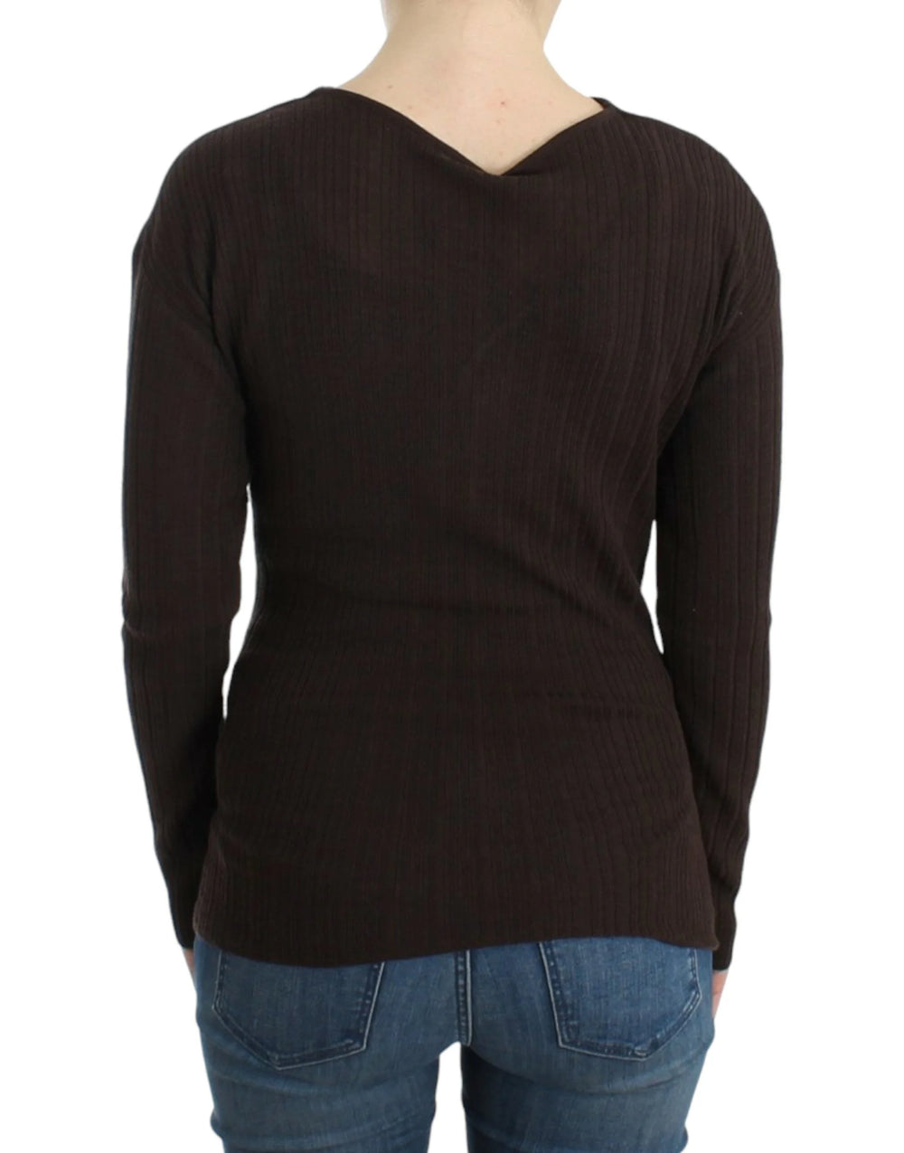 Cavalli Brown knitted wool sweater - Sweaters