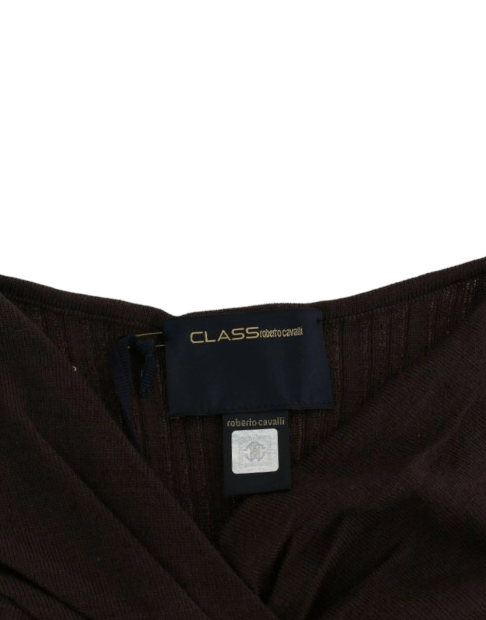 Cavalli Brown knitted wool sweater - Sweaters