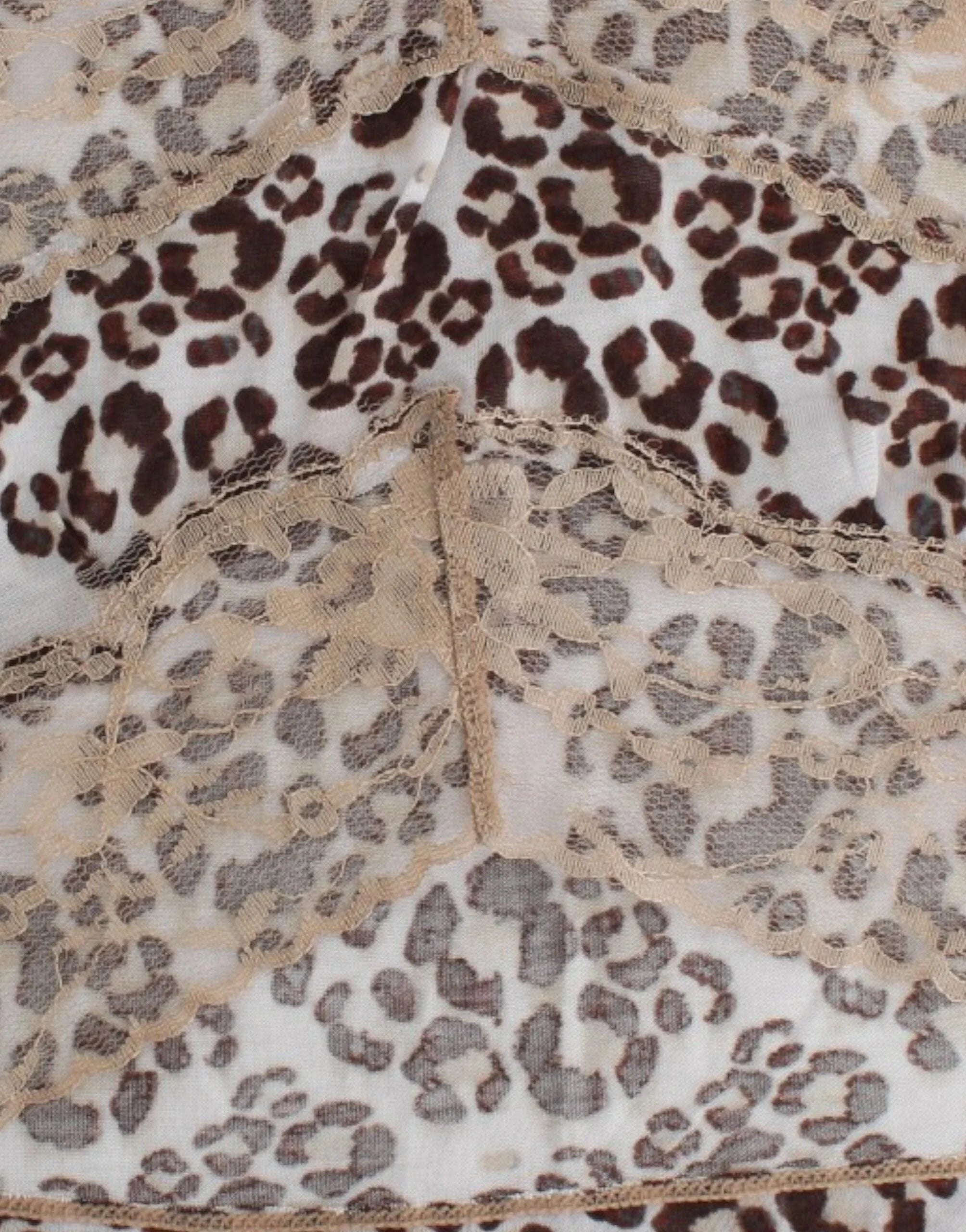 Cavalli Brown longsleeved lace top - IT44|L - Blouses