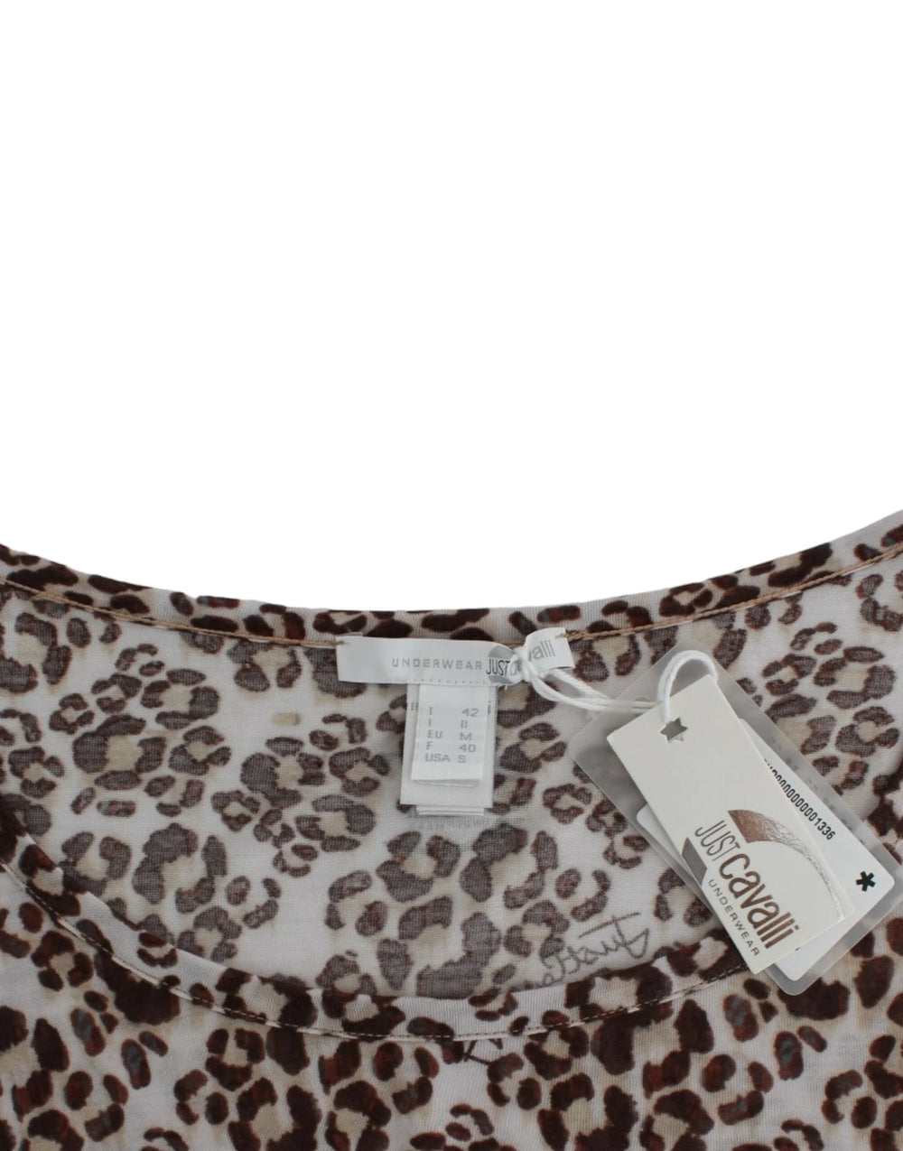 Cavalli Brown longsleeved lace top - IT44|L - Blouses