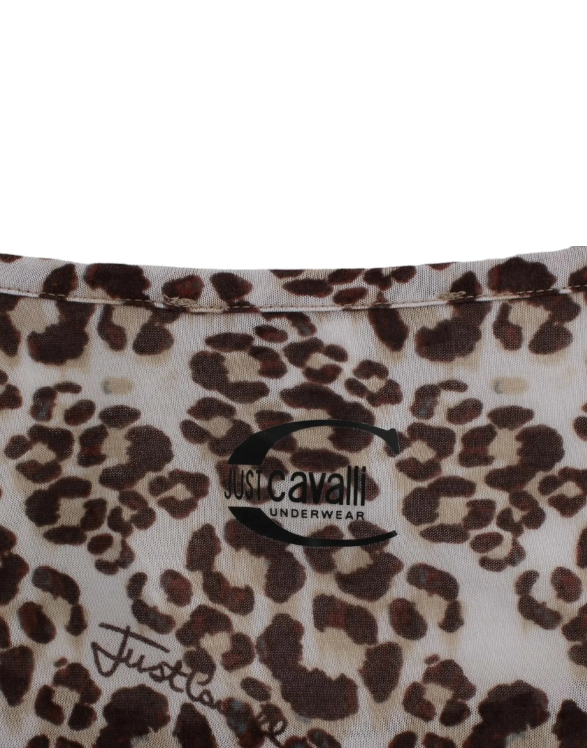 Cavalli Brown longsleeved lace top - IT44|L - Blouses